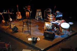 The stage before the our Feb. 28th show in Greenville